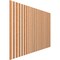 Ekena Millwork 48H x 1/4T Adjustable Wood Slat Wall Panel Kit w/ 2W Slats, Cherry contains 22 Slats SWW66X48X0250CH - alternate 5
